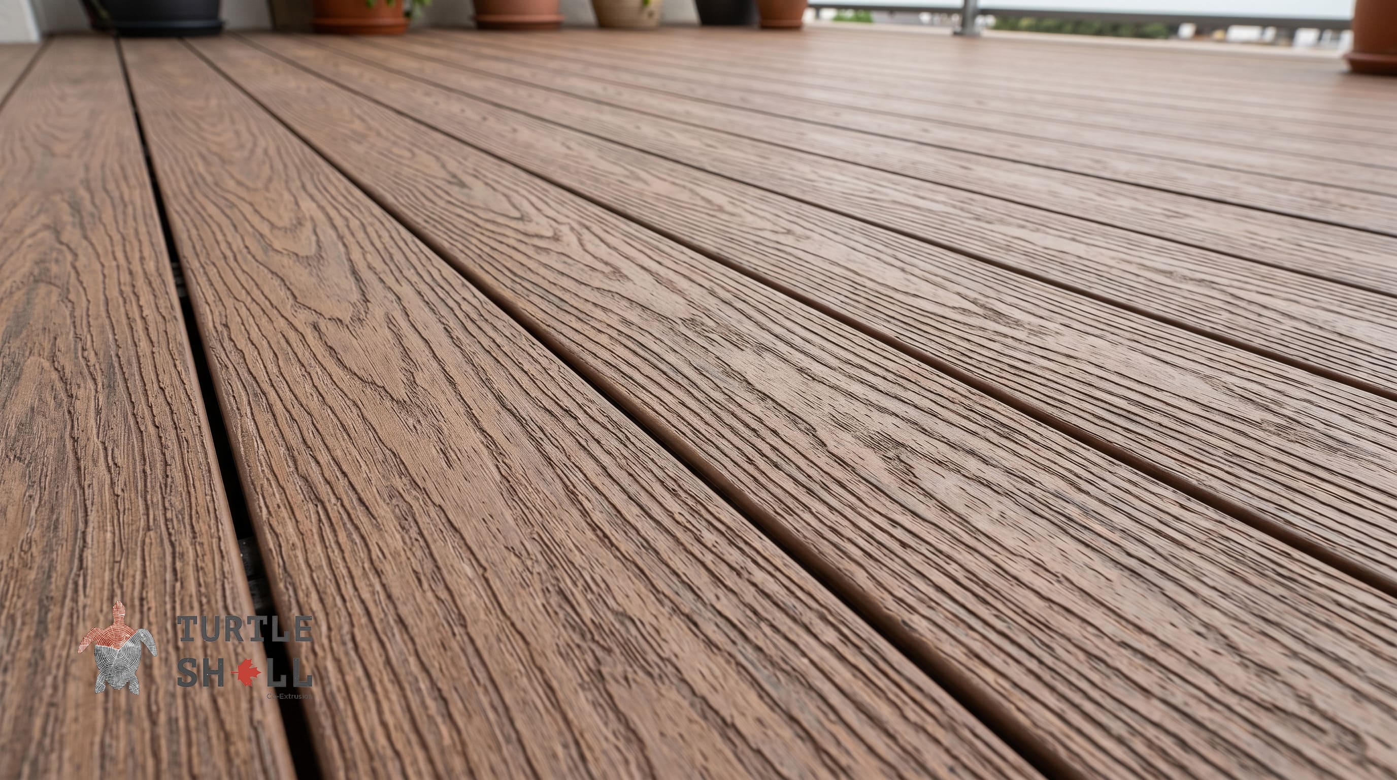 Террасная доска из ДПК Turtle Shell, Solid, Scottish Slatewood, Co-Extrusion (Dual)