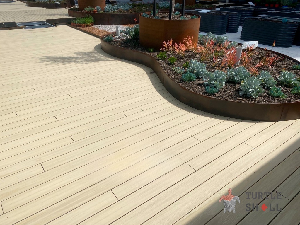 Террасная доска ДПК (БЕЛАЯ) Turtle Shell French Oak, Co-Extrusion