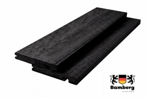 Завершающая доска ДПК Bamberg закругленная, Ceylon Ebony, 130х19 мм