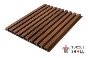 Реечная панель ДПК Нэ́рроу Лайнс, Австралийский Палисандр (Australian Palisander), Коэкструзия (коричневая)