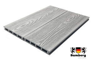 Террасная доска ДПК Bamberg пустотелая 3D Natural, Barnwood, 140х22 мм— Black Deck