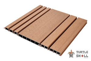 Фасадная (стеновая) реечная панель из дпк Wall Panels Middle Lines, Siberian Pine, Co-Extrusion