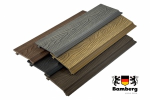 Фасадная доска ДПК Бамберг, Проджект (Project), 173х21 мм — Black Deck